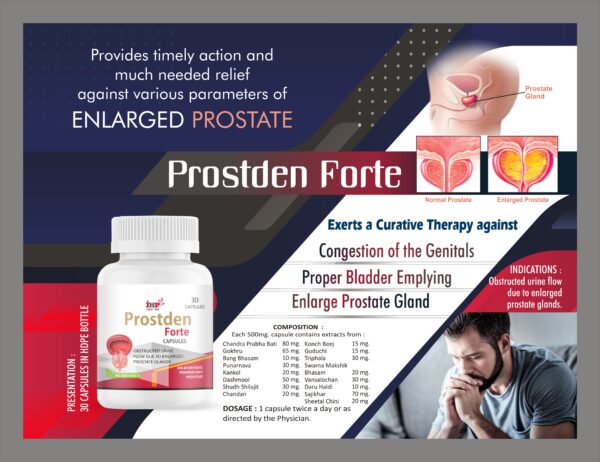 Prostden Forte Capsules Herbal & Ayurvedic Personal Care Product